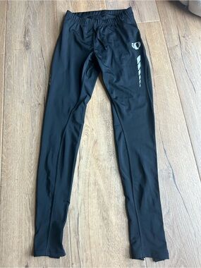 Pearl Izumi Black Cycling Tights with Reflective Logos